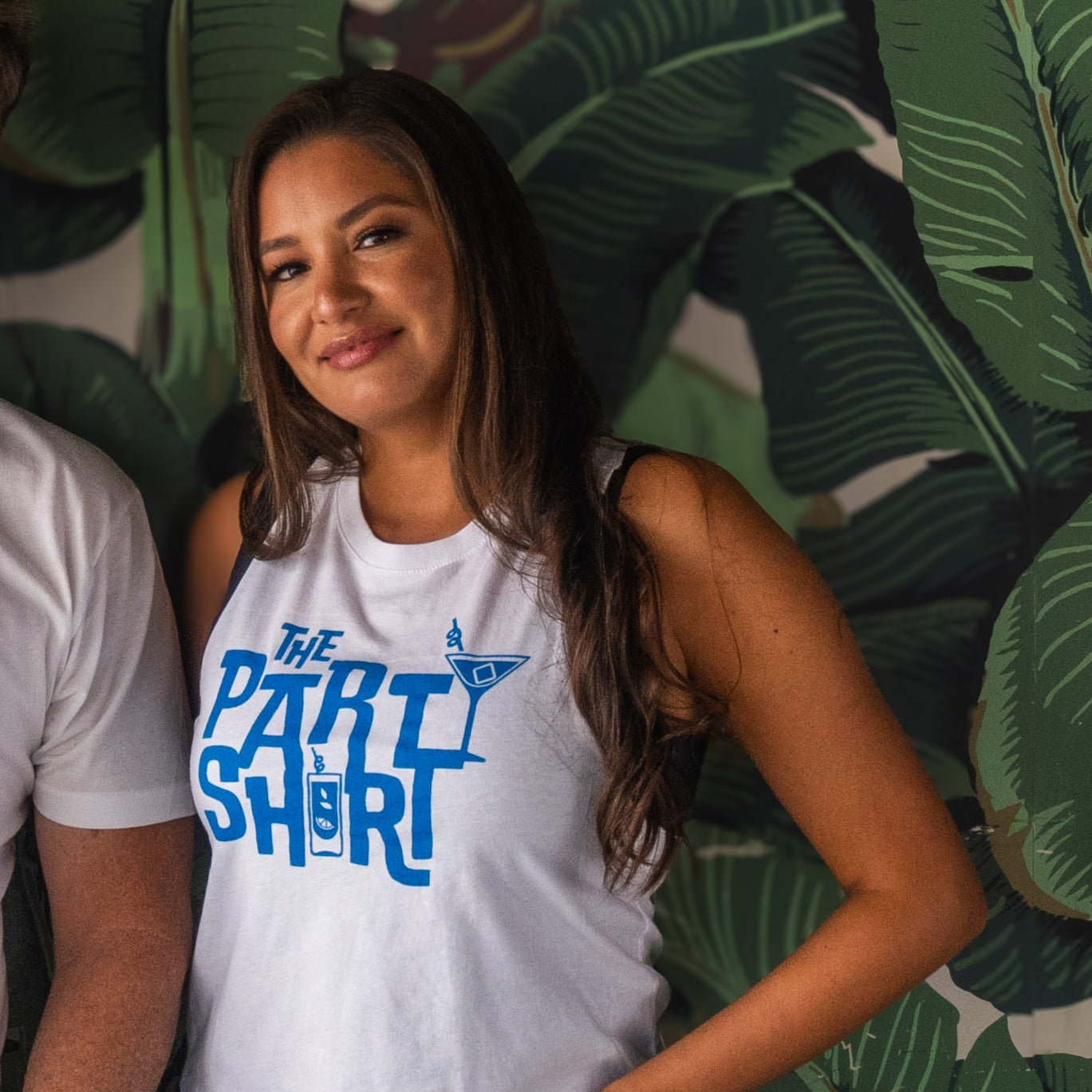 Ladies cropped muscle T